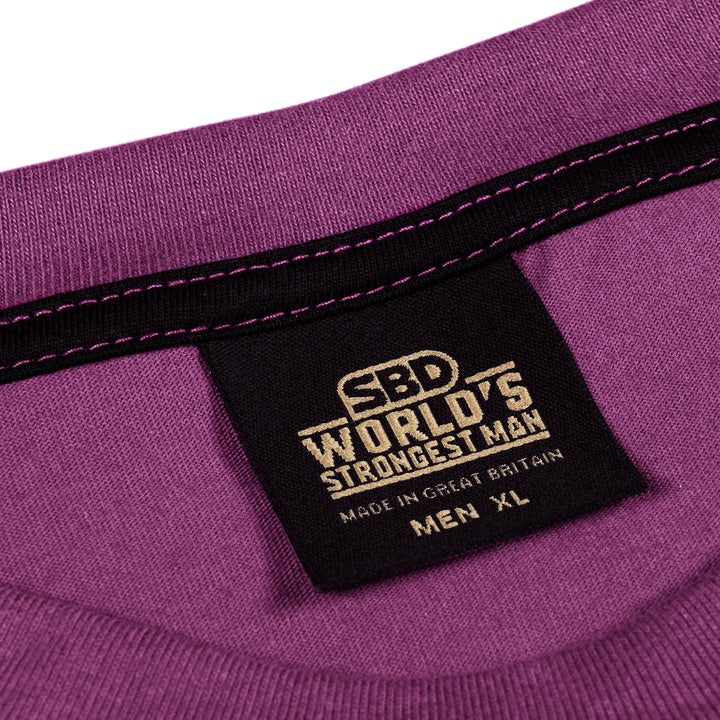 SBD World's Strongest Man 2024 - Men's T-Shirt - Purple