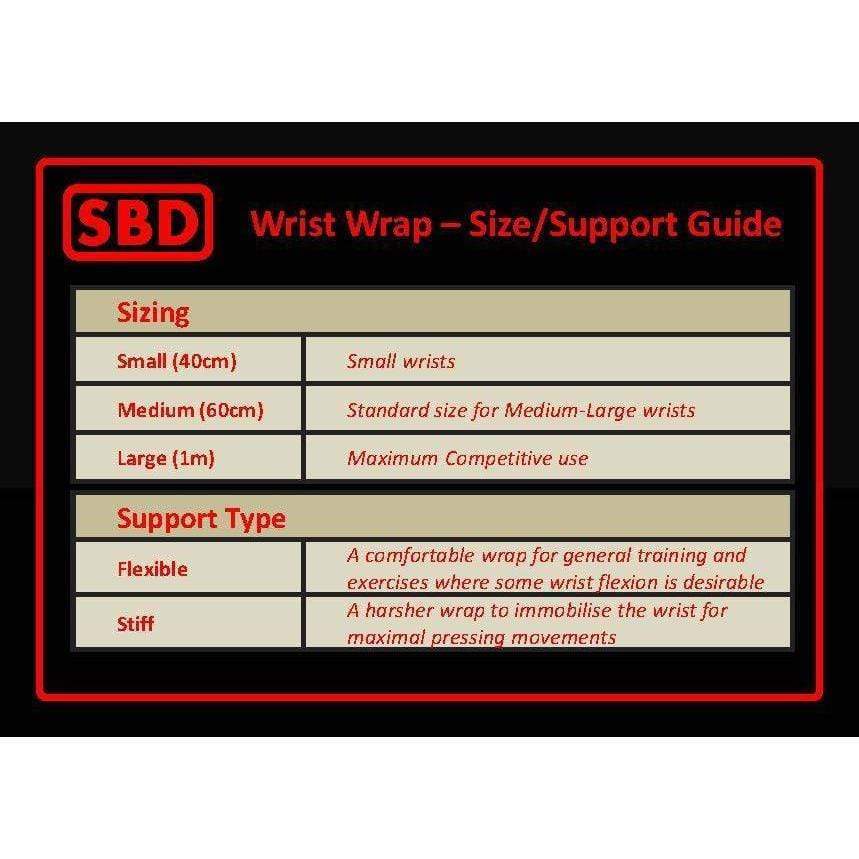 SBD Apparel Wrist Wraps SBD Wrist Wraps - Black & Red