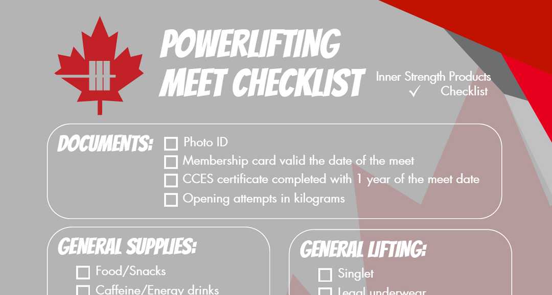 A Powerlifting Meet Day Checklist