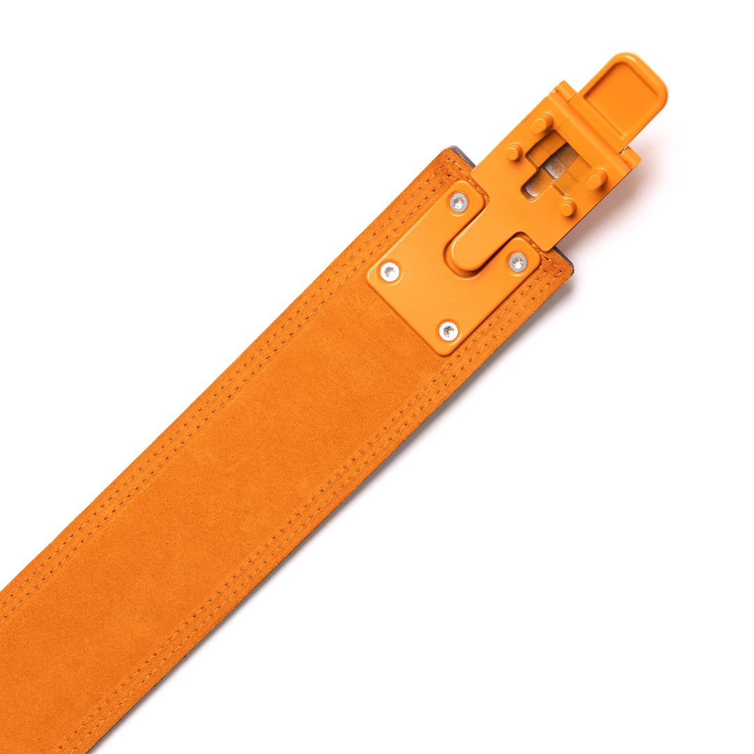 SBD Forge 10mm Lever Belt Grey/Orange-Inner Strength Products