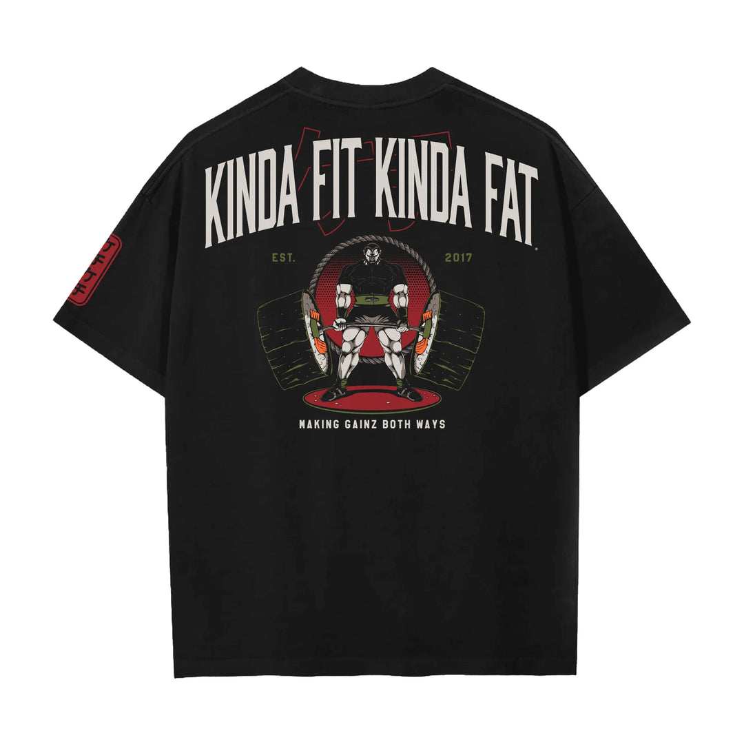 Kinda Fit Kinda Fat - Maki Gainz Oversized T-Shirt-Inner Strength Products