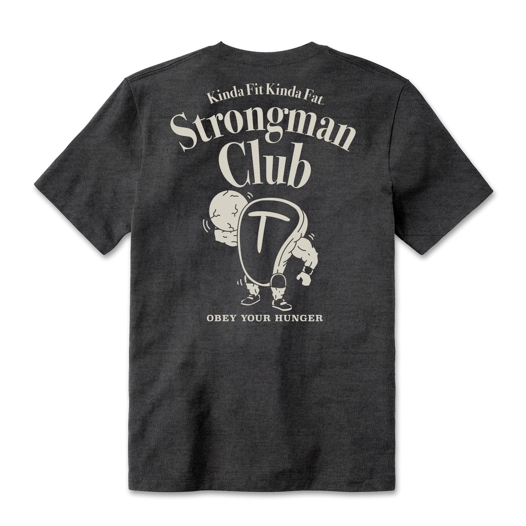 Kinda Fit Kinda Fat - Strongman Club Grey-Inner Strength Products