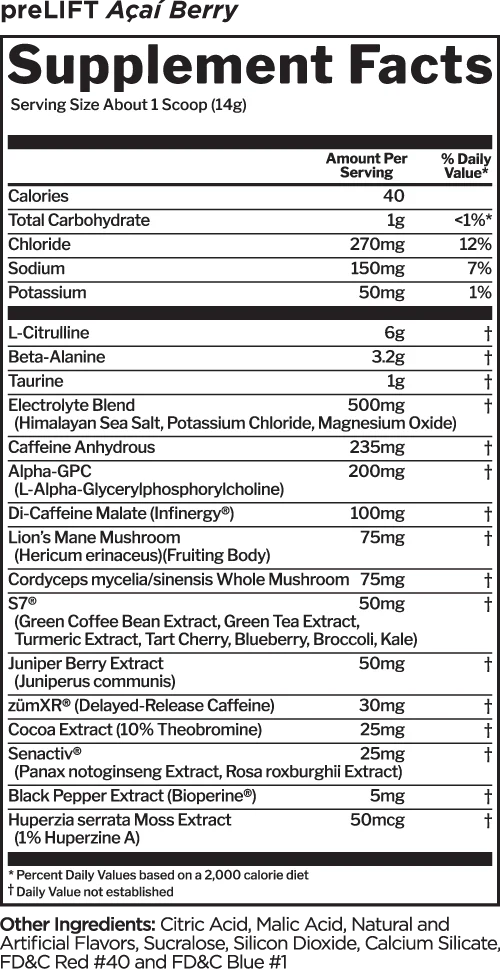 Rule 1 PreLIFT Pre-Workout-Inner Strength Products