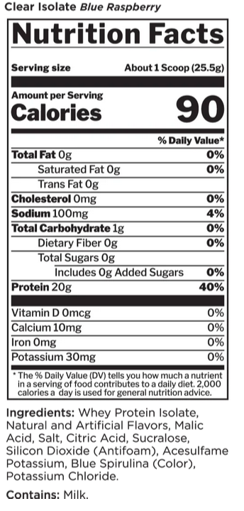 Rule 1 Clear Isolate Protein Powder-Inner Strength Products