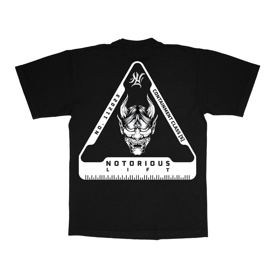 Notorious Lift Containment Black Tee FINAL SALE-Inner Strength Products