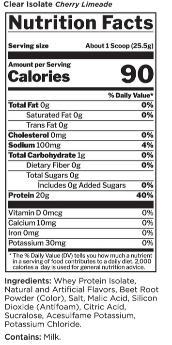 Rule 1 Clear Isolate Protein Powder-Inner Strength Products