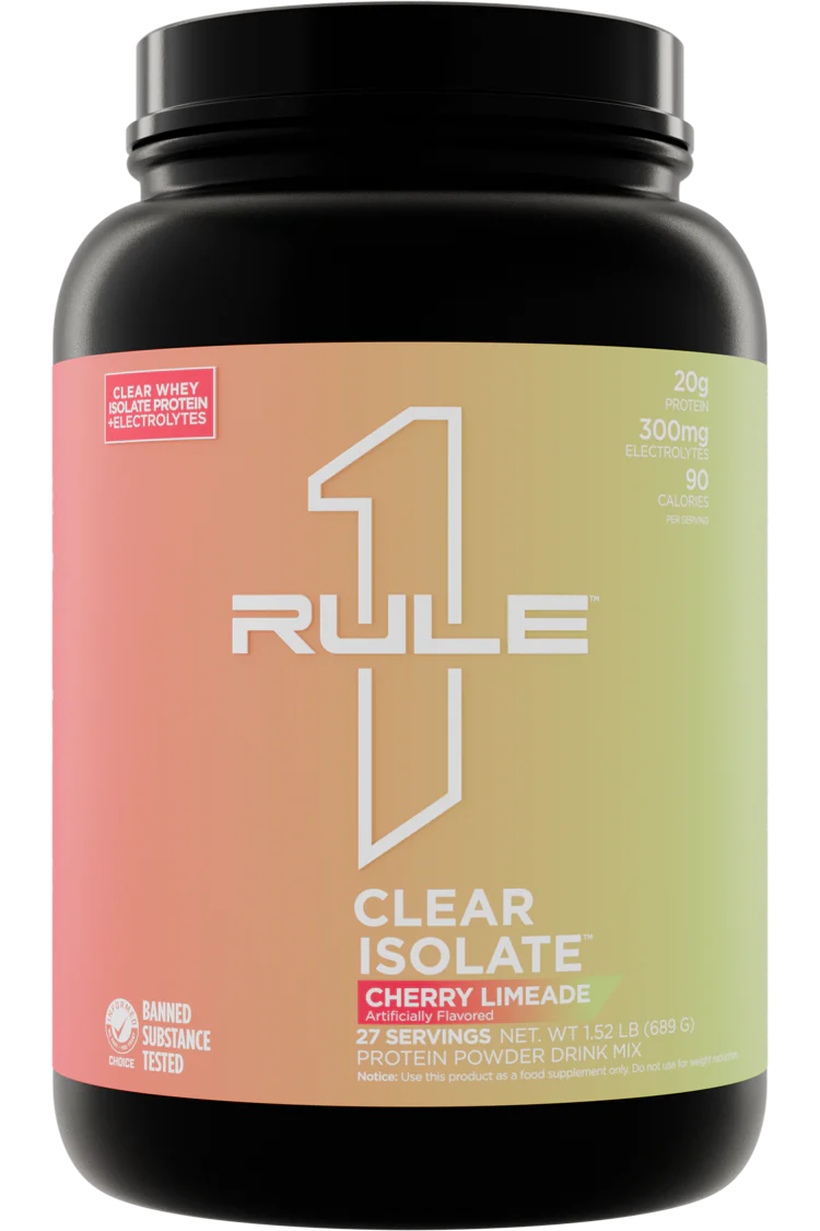 Rule 1 Clear Isolate Protein Powder-Inner Strength Products