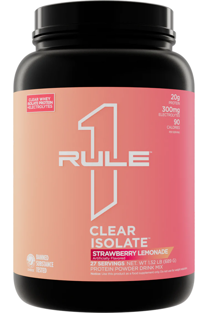 Rule 1 Clear Isolate Protein Powder-Inner Strength Products