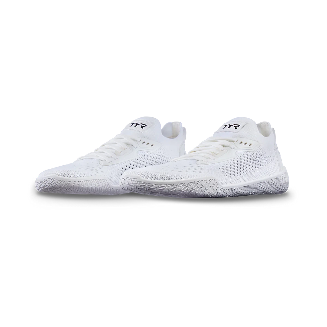 TYR DZ-1 DropZero Lace Barefoot Trainer - White-Inner Strength Products
