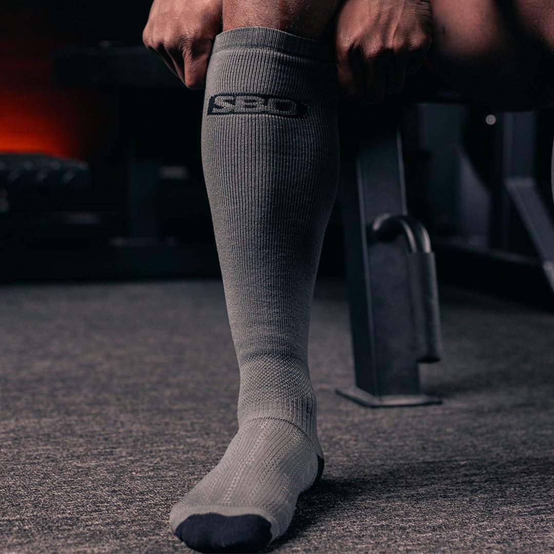 SBD Forge Deadlift Socks - Grey-Inner Strength Products