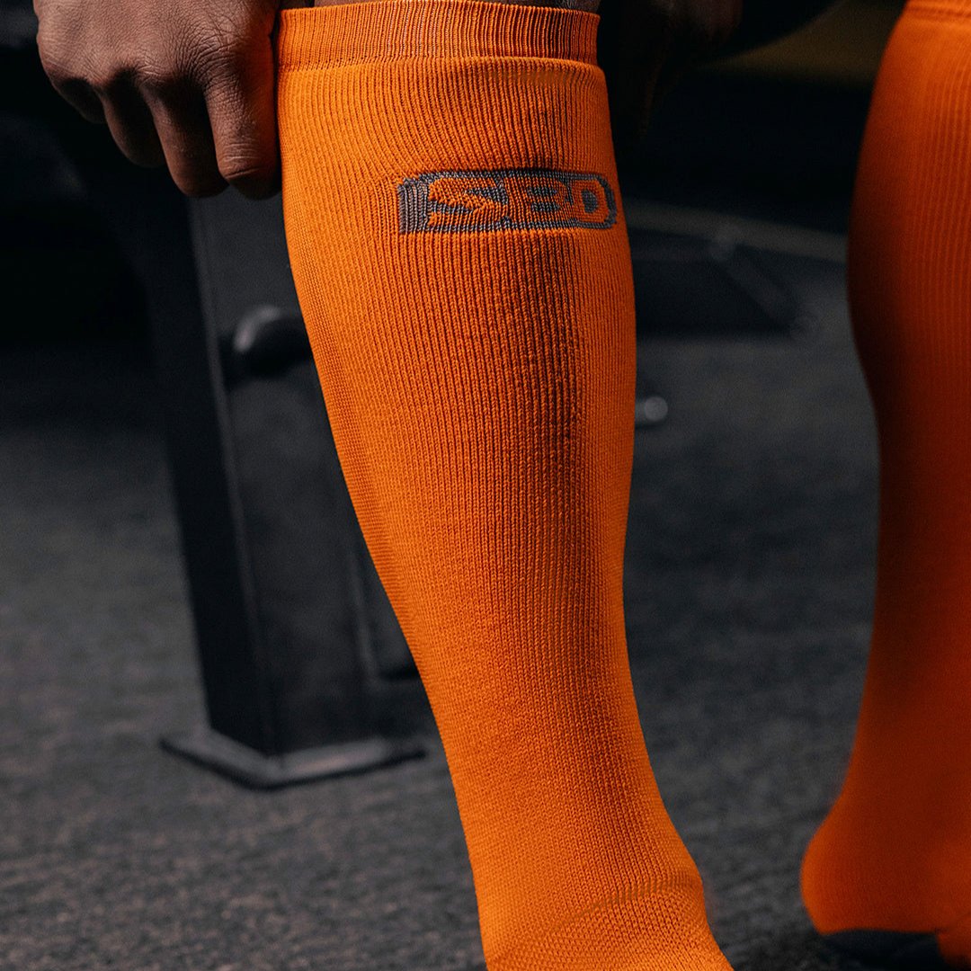 SBD Forge Deadlift Socks - Orange-Inner Strength Products