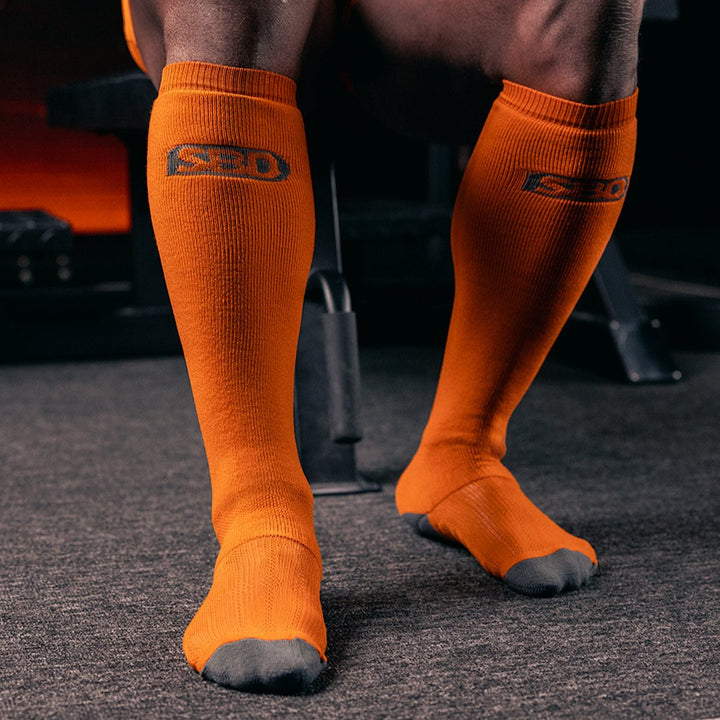 SBD Forge Deadlift Socks - Orange-Inner Strength Products