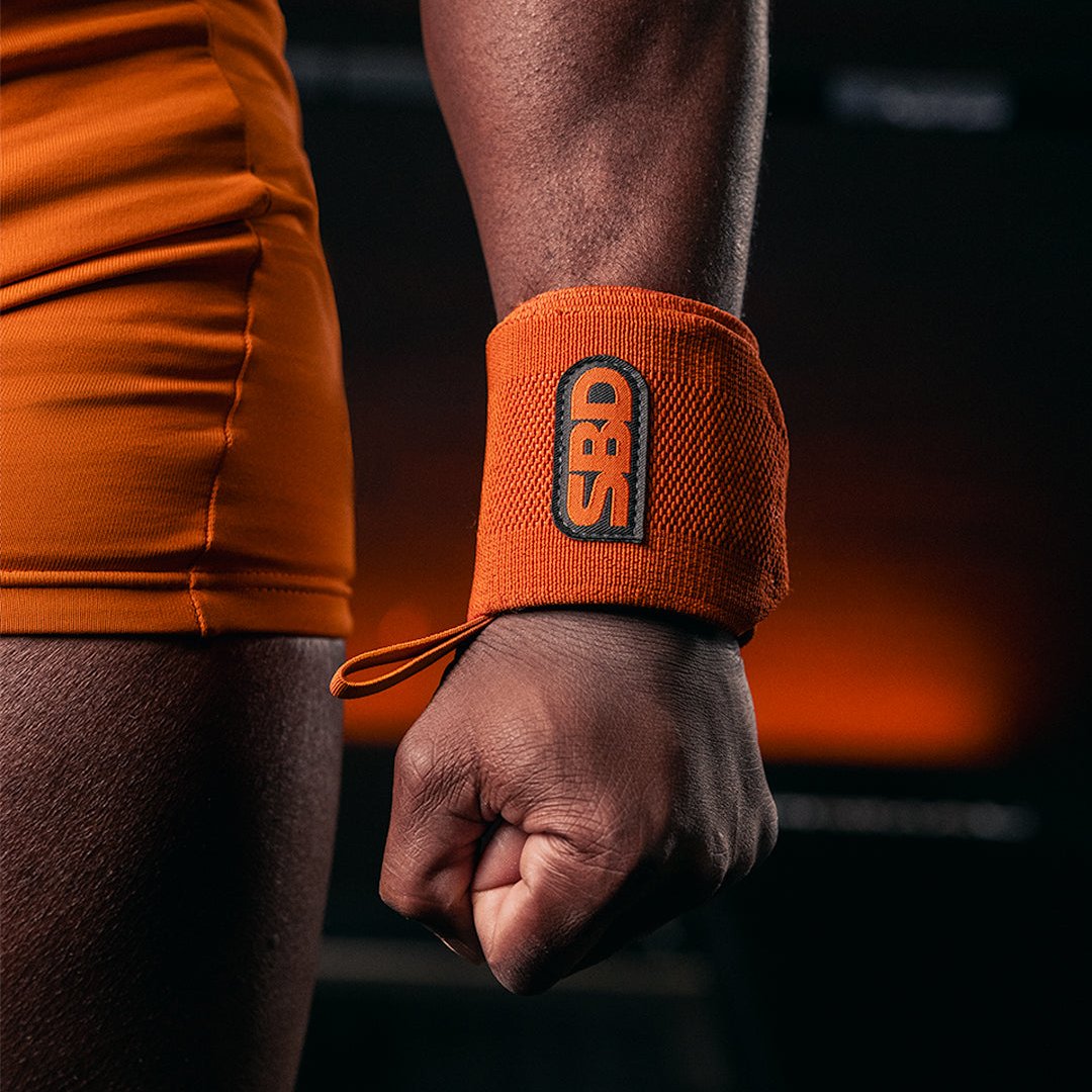 SBD Forge Wrist Wraps - Orange-Inner Strength Products