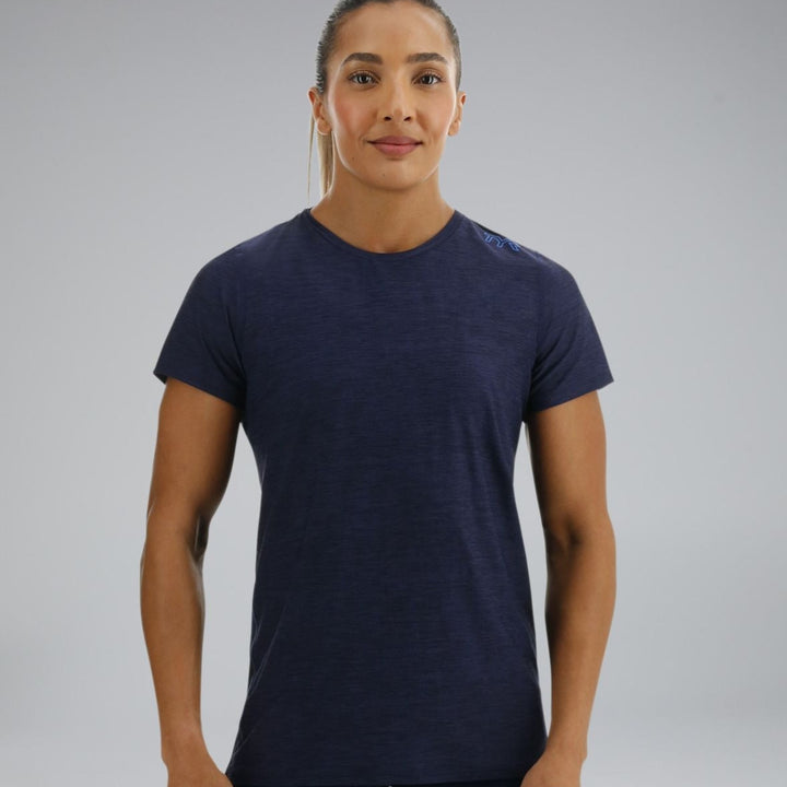 T-shirt à manches courtes TYR Airtec™ pour femmes - Eclipse Heather 