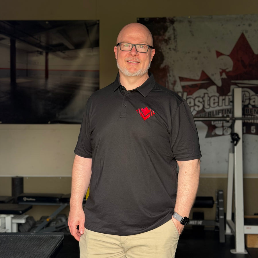 Canada Powerlifting - Embroidered Logo Polo-Inner Strength Products