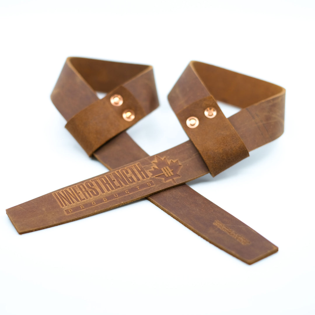 Inner Strength Leather Lifting Straps