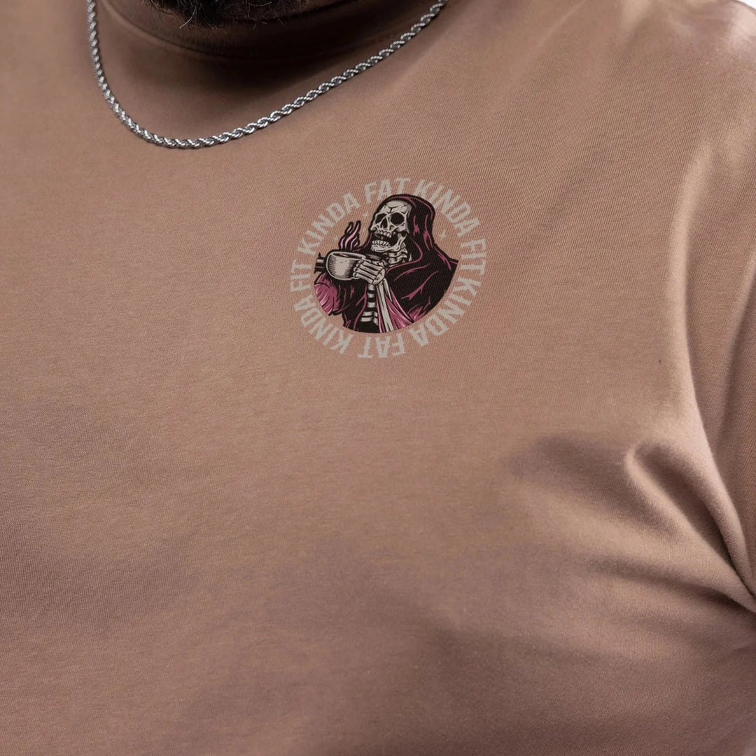 Kinda Fit Kinda Fat - Caffeine & Creatine Deluxe Cotton T-Shirt-Inner Strength Products