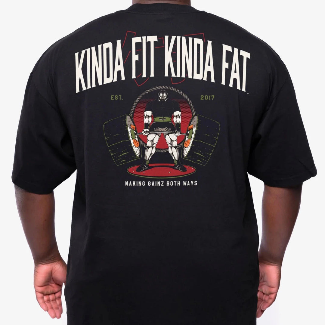 Kinda Fit Kinda Fat - Maki Gainz Oversized T-Shirt-Inner Strength Products