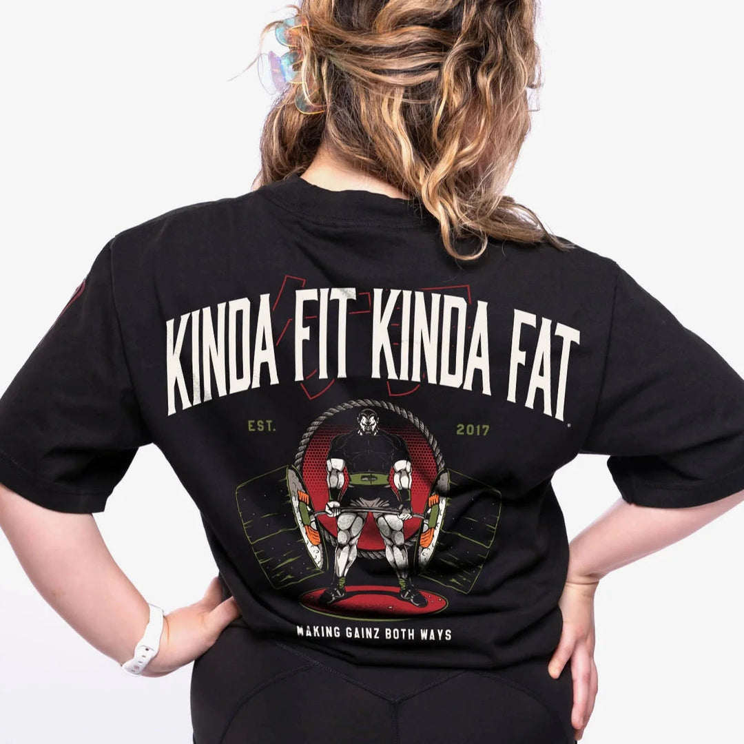 Kinda Fit Kinda Fat - Maki Gainz Oversized T-Shirt-Inner Strength Products