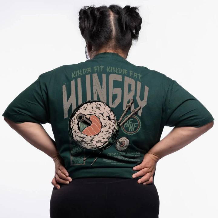 Kinda Fit Kinda Fat - Strong Sushi Deluxe Cotton T-Shirt-Inner Strength Products