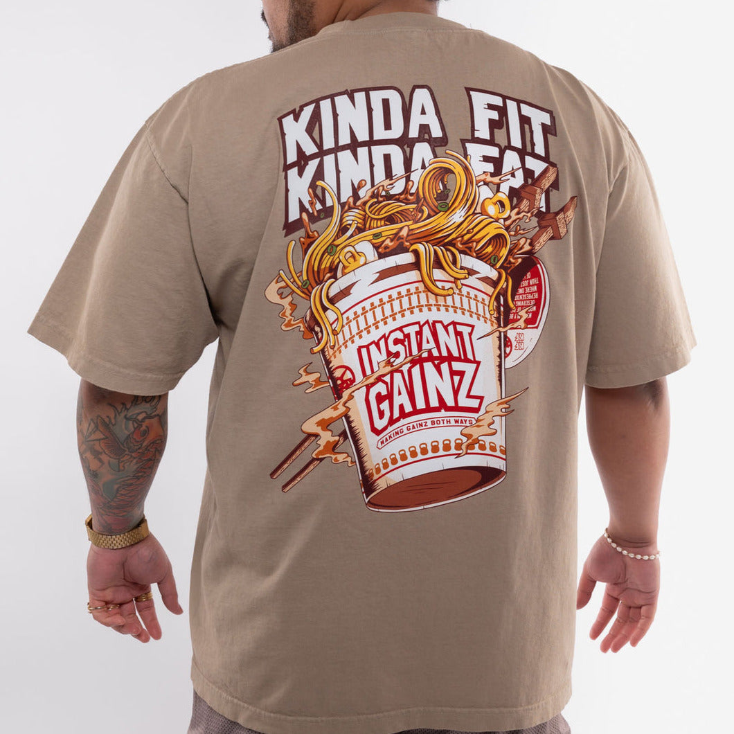 Kinda Fit Kinda Fat - Instant Gainz Oversized T-Shirt