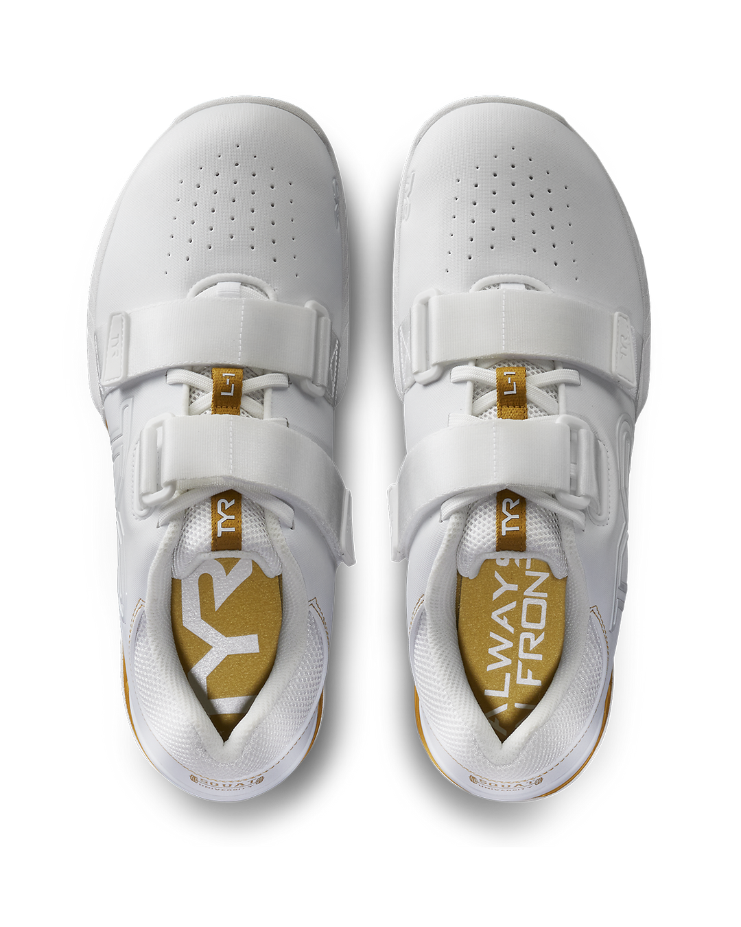 TYR L-1 Lifter White/Gold *Squat University Collaboration*