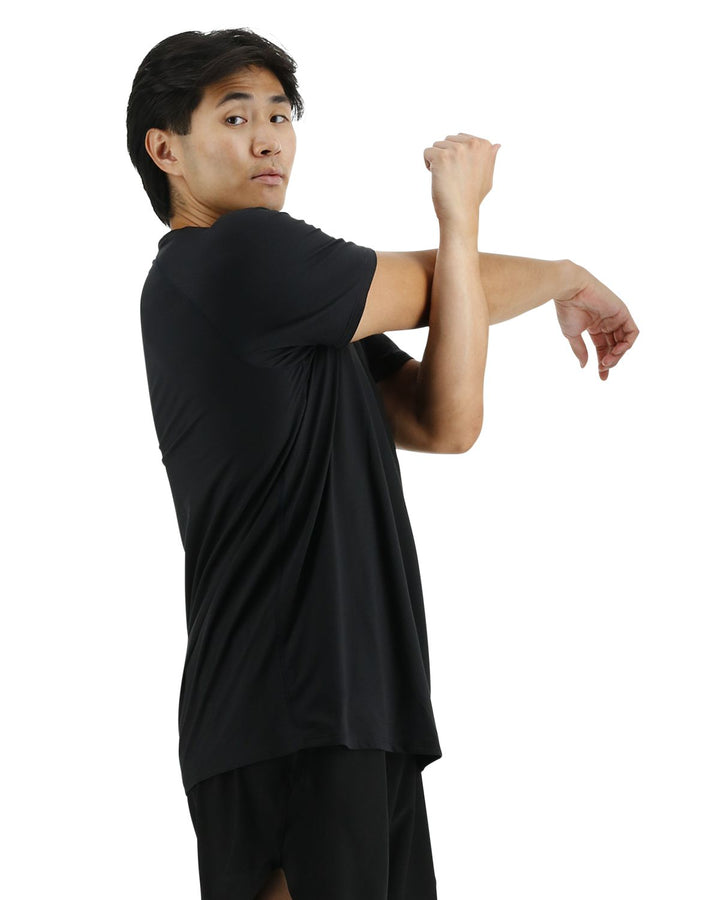 TYR ClimaDry™ Men's Raglan Tech Tee - Black-Inner Strength Products