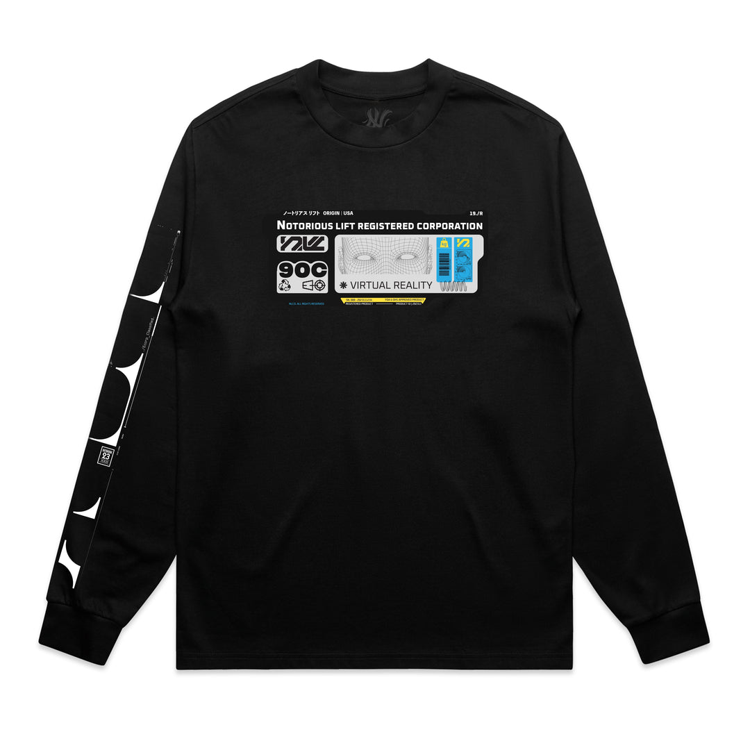 Notorious Lift Corporation Black Long Sleeve FINAL SALE-Inner Strength Products