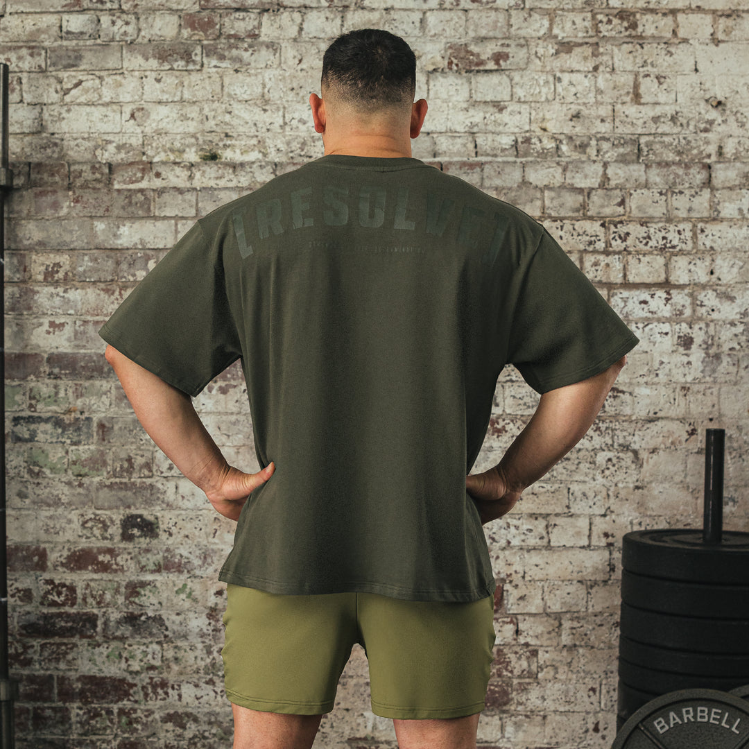 SBD Resolve Oversized T-Shirt - Khaki-Inner Strength Products