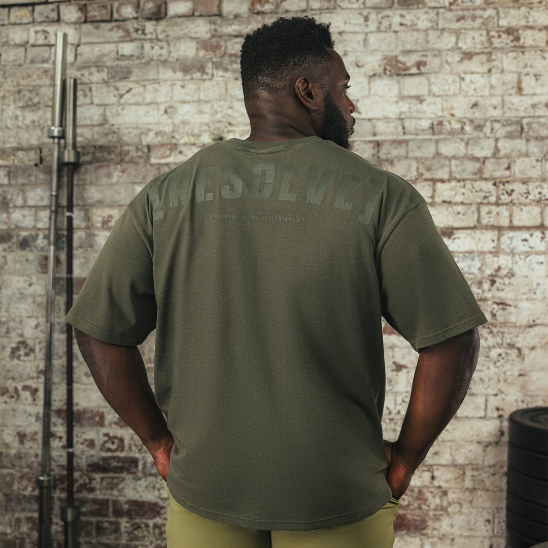 SBD Resolve Oversized T-Shirt - Khaki-Inner Strength Products