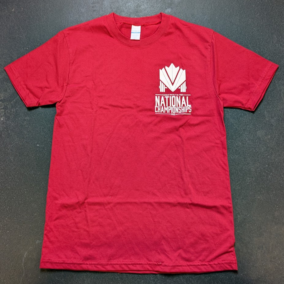 Canadian Nationals 2025 T-Shirt - Red-Inner Strength Products