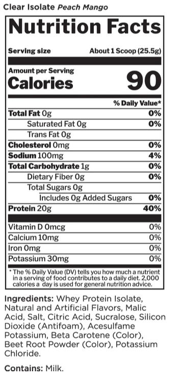 Rule 1 Clear Isolate Protein Powder-Inner Strength Products