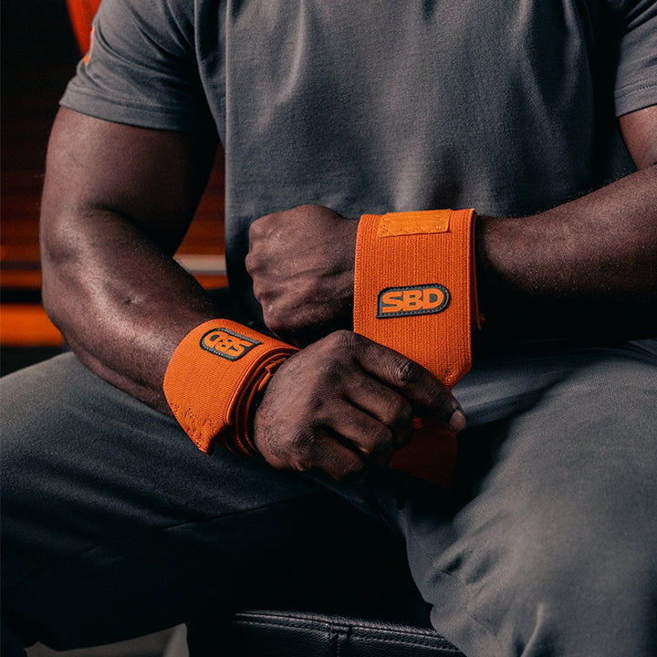 SBD Forge Wrist Wraps - Orange-Inner Strength Products