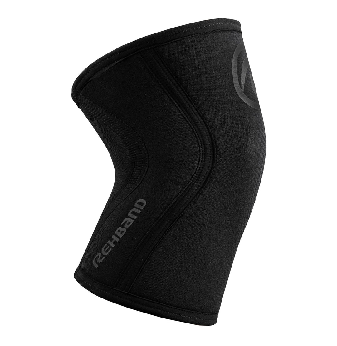 Rehband RX Knee Sleeve 7751 7mm Carbon Black (single sleeve)-Inner Strength Products
