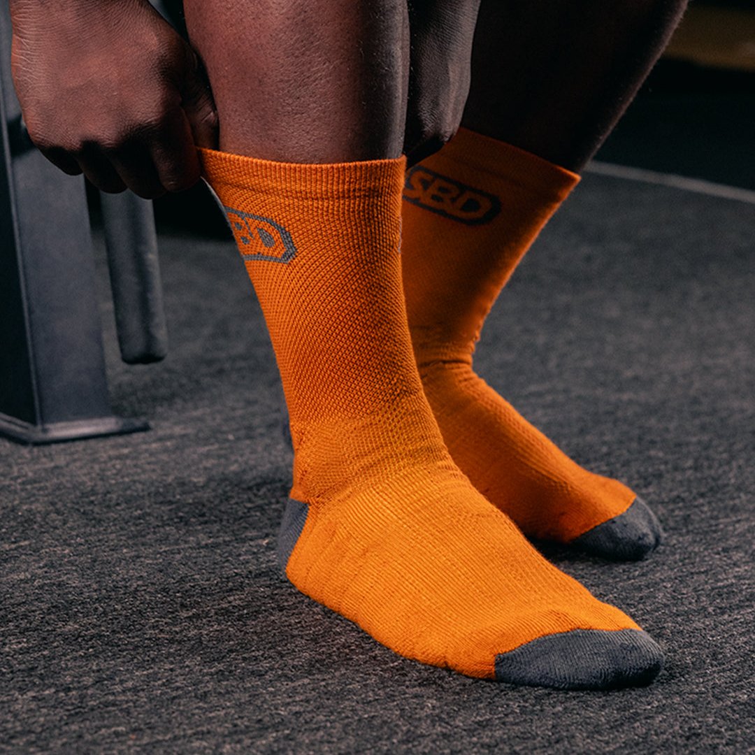 SBD Forge Sports Socks - Orange-Inner Strength Products