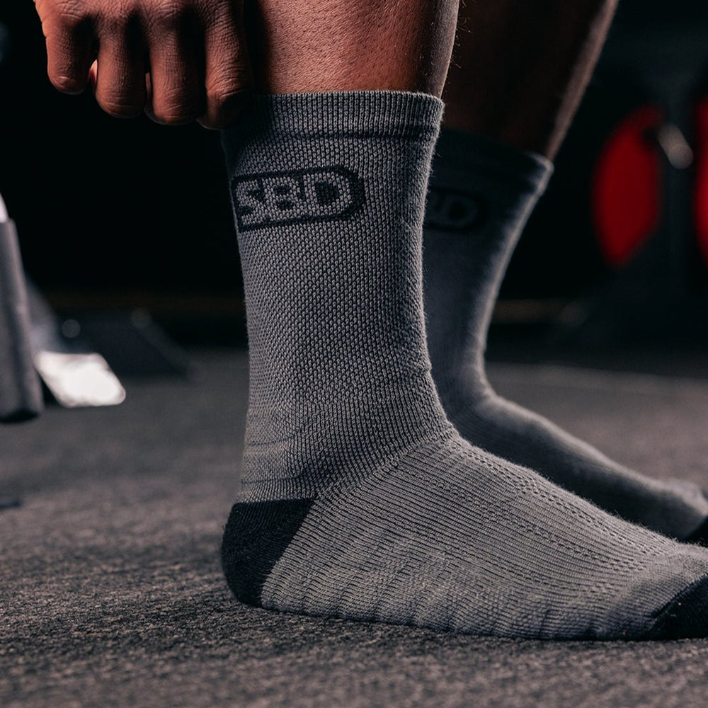 SBD Forge Sports Socks - Grey-Inner Strength Products