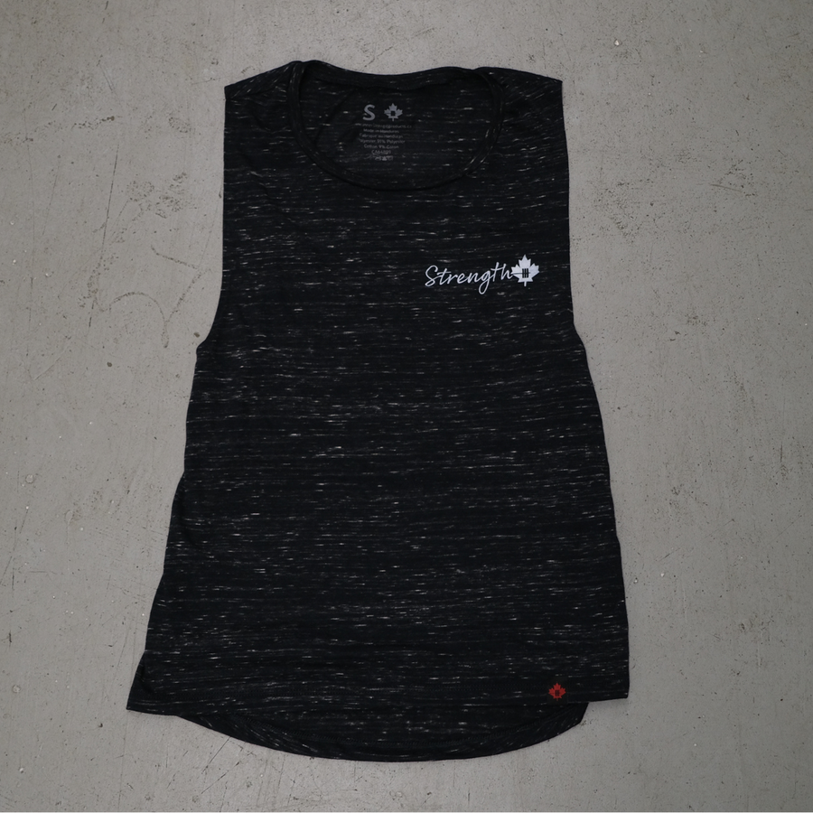 Inner Strength Products - Strength Tank - Heather Black-Inner Strength Products