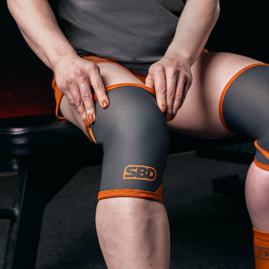 SBD Forge Weightlifting Knee Sleeves - Grey-Inner Strength Products