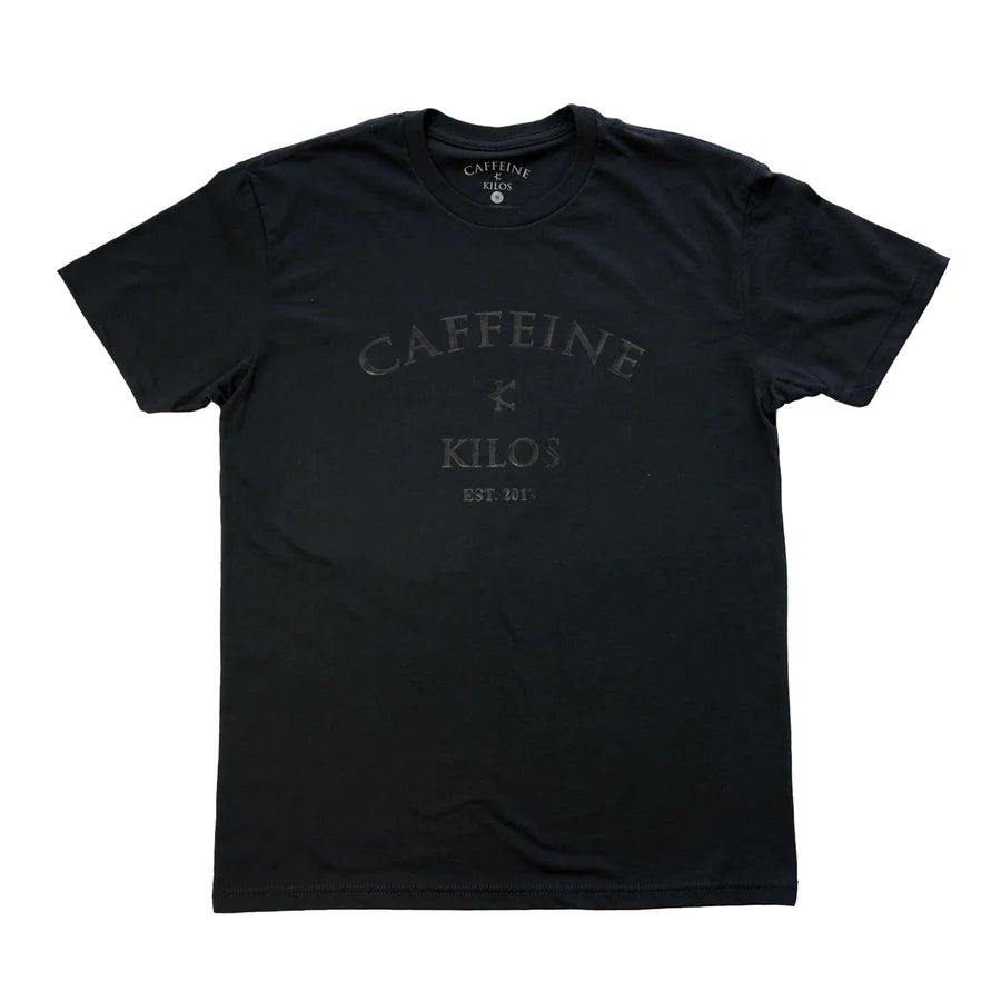 Caffeine and Kilos Arch Logo Tee - Black-Inner Strength Products