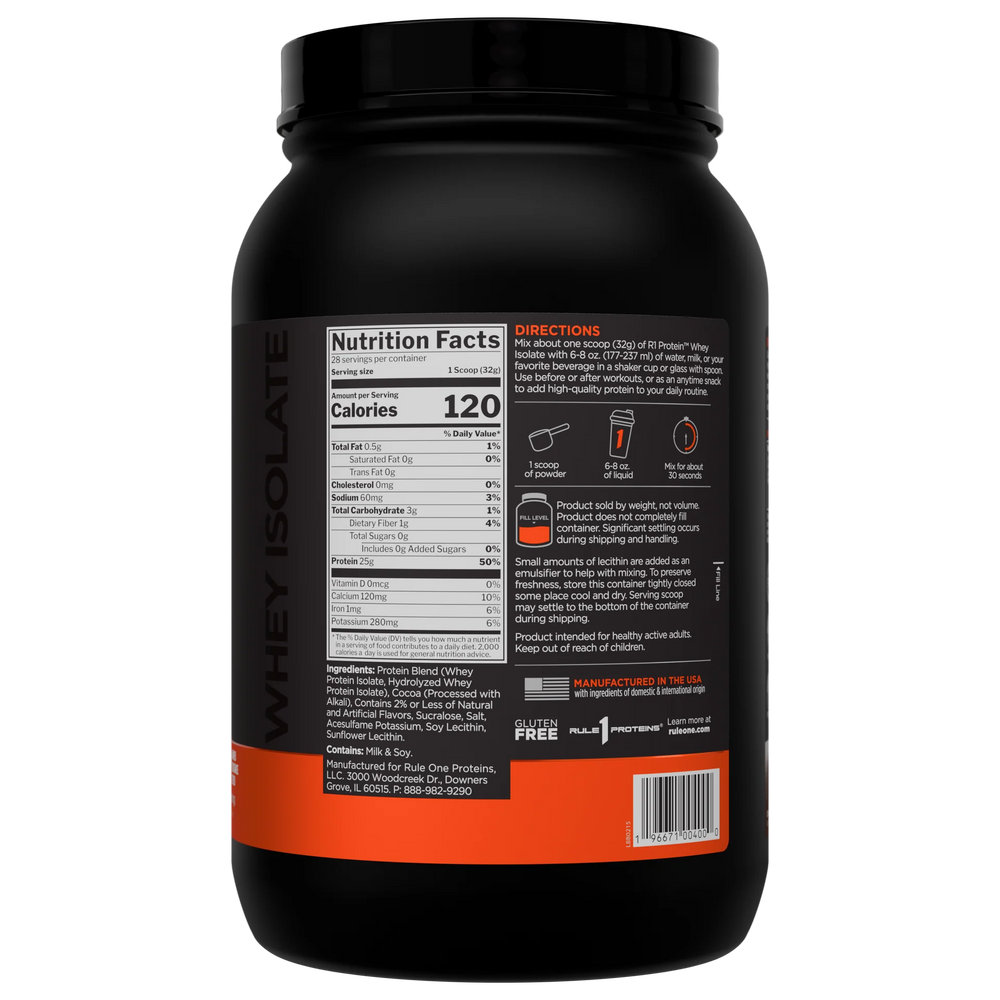 Rule 1 Whey Isolate 2lbs-Inner Strength Products
