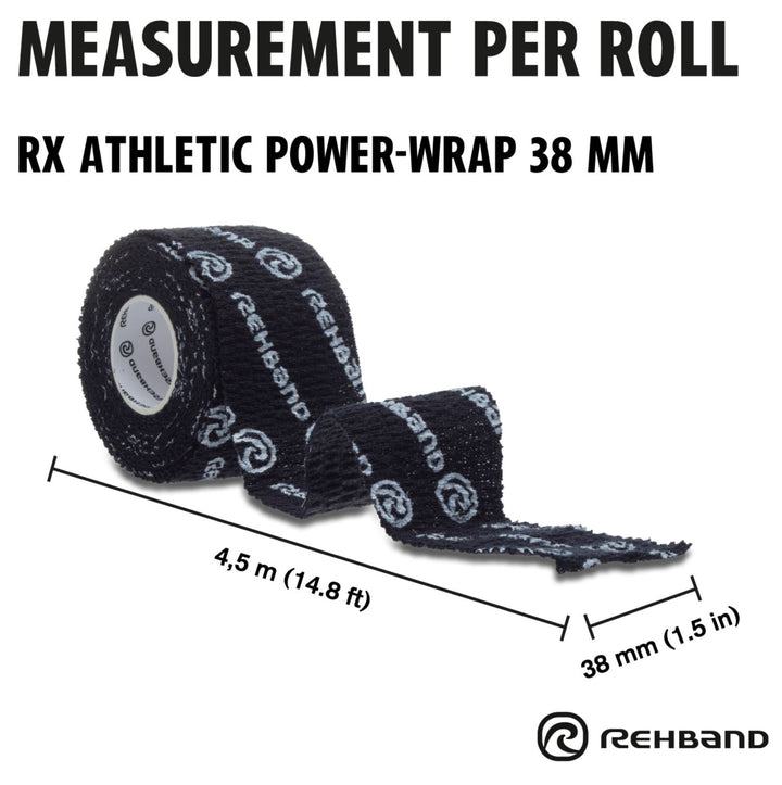 Rehband RX Athletic Power-Wrap 38mm, Hookgrip Tape-Inner Strength Products