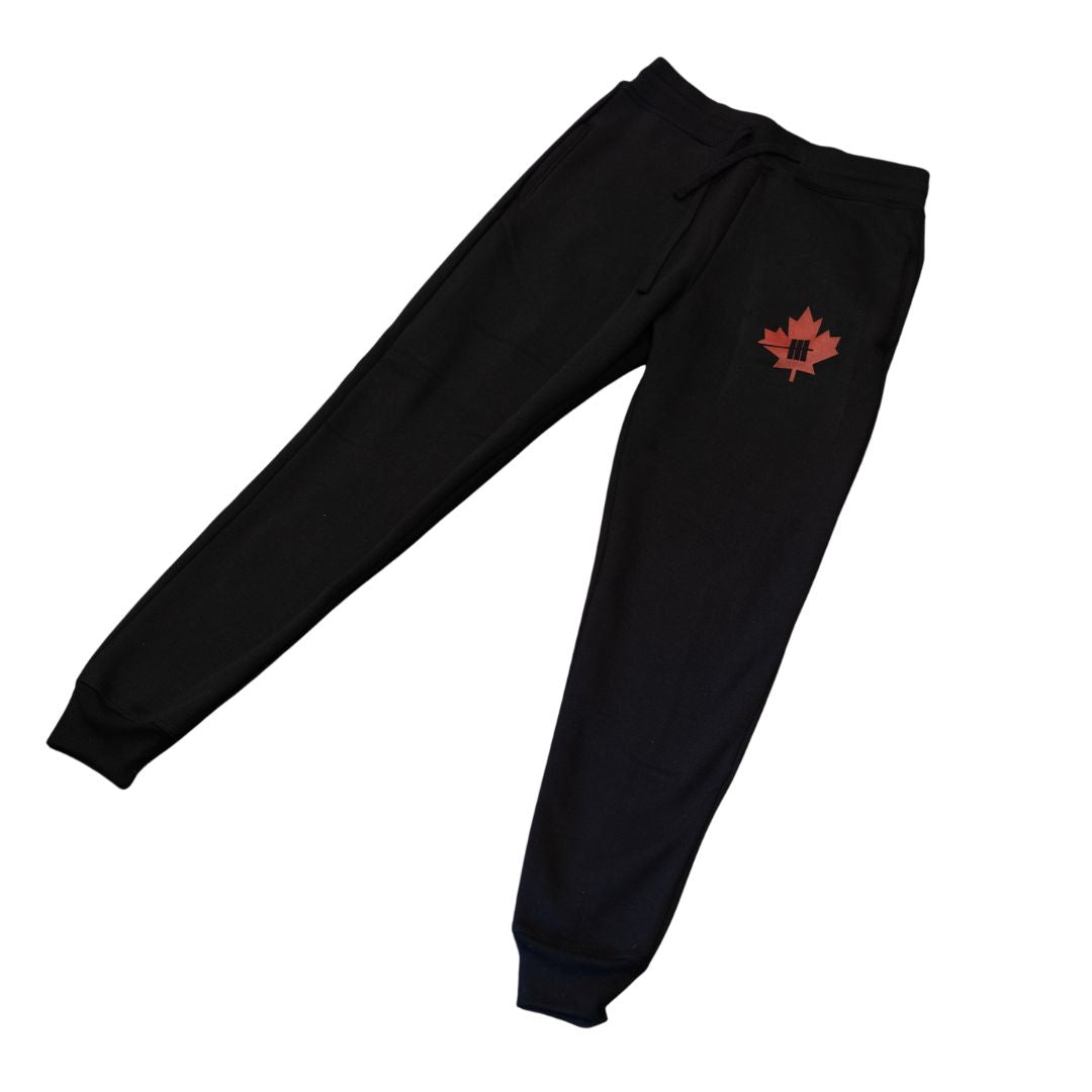 Inner Strength Products - Maple Leaf Black Jogger FINAL SALE