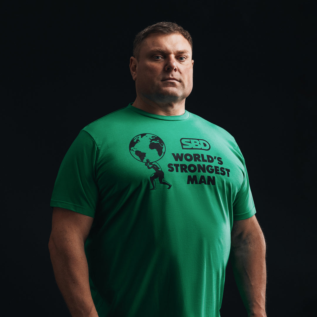 SBD World's Strongest Man 2023 - T-shirt pour hommes - Kelly Green