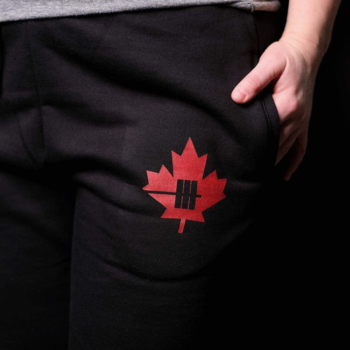 Inner Strength Products Pants Inner Strength Products - Maple Leaf Black Jogger