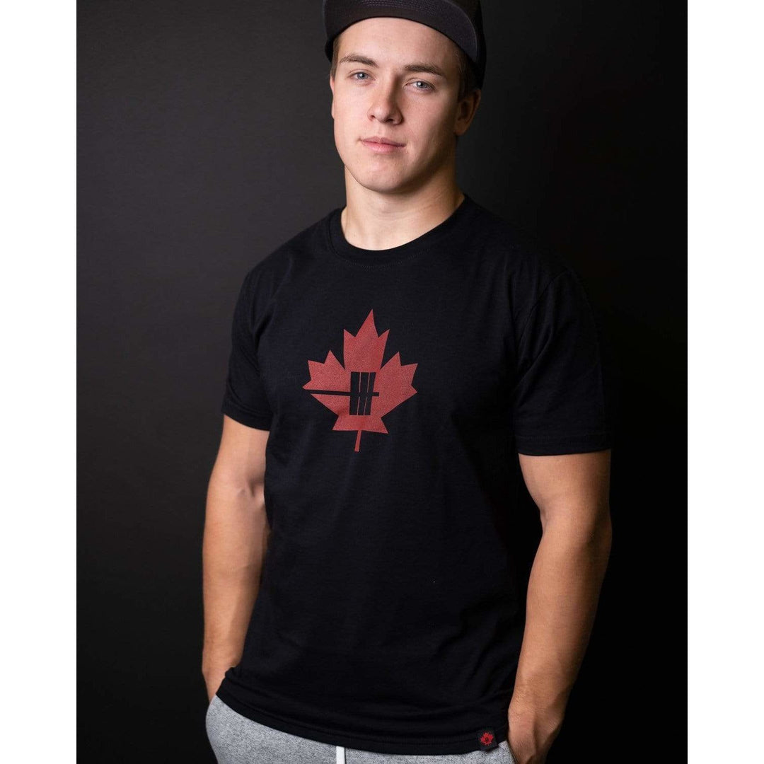 Inner Strength Products Shirts Inner Strength Products - Black Maple Leaf Tee (2020 Logo)