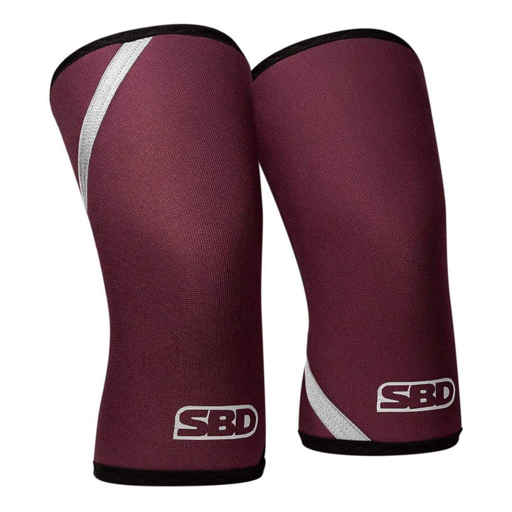 SBD Apparel Knee Sleeves SBD Knee Sleeves - Burgundy w/White - Phoenix Range