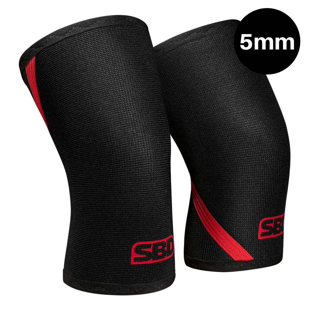 SBD Apparel Knee Sleeves SBD Weightlifting Knee Sleeves - Black & Red
