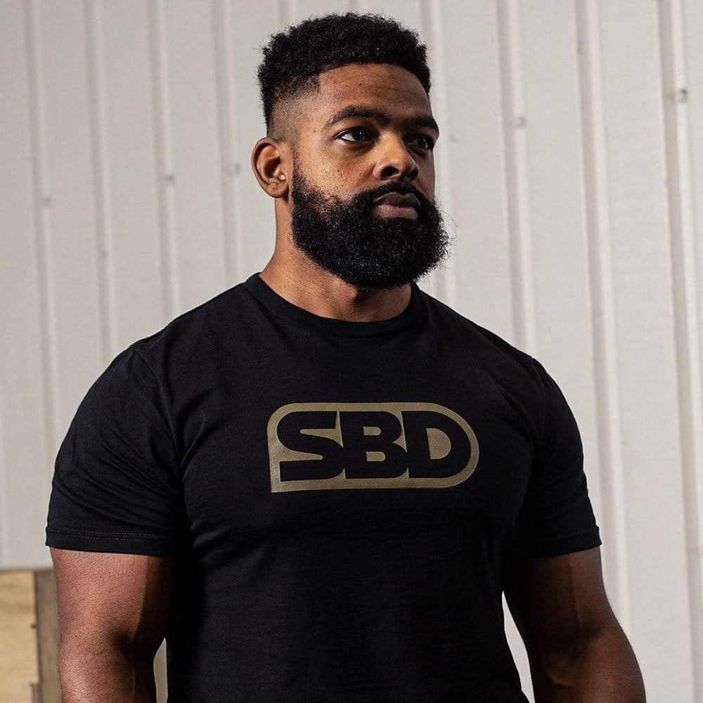 SBD Apparel Shirts Mens SBD T-Shirt Endure Range Black w/Green