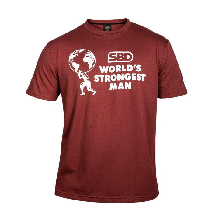 SBD Apparel Shirts Women's SBD World's Strongest Man T-Shirt 2021 - Fire Brick