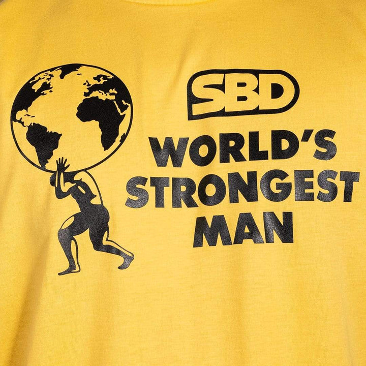 SBD Apparel Shirts Women's SBD World's Strongest Man T-Shirt 2021 - Sunrise Yellow